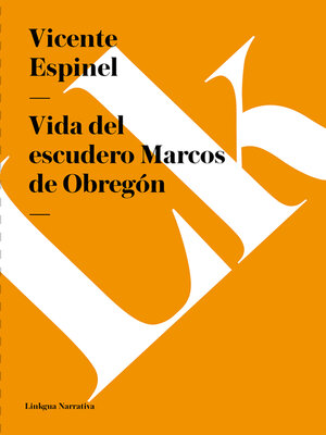 cover image of Vida del escudero Marcos de Obregón